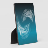 Abstracte Dolfijnen bij het spelen Fotoplaat (Zijkant)