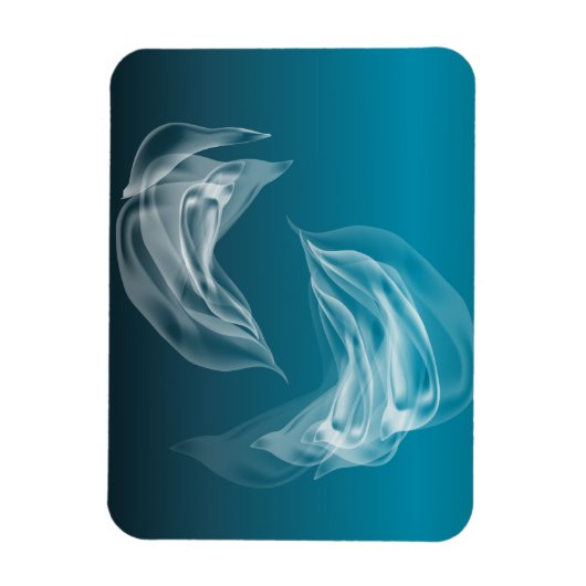 Abstracte Dolfijnen bij het spelen Magneet (Verticaal)