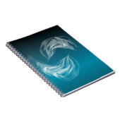 Abstracte Dolfijnen bij het spelen Notitieboek (Rechterzijde)