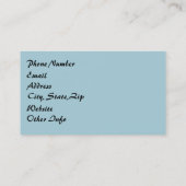 Abstracte Dolfijnen bij het spelen Visitekaartje (Achterkant)