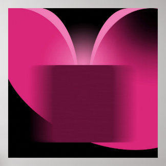 Abstracte donkerroze luxe met zwarte AP0004 Poster
