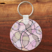 Abstracte doodle kunst sleutelhanger. sleutelhanger (Voorkant)