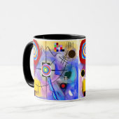 Abstracte, door Kandinsky geïnspireerde mok (Voorkant links)