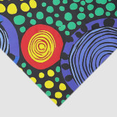 Abstracte dot art 3 tissuepapier (Detail)