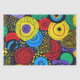 Abstracte dot art 4 tissuepapier