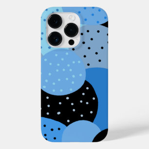 Abstracte Dotty Blue Circles Case-Mate iPhone 14 Pro Hoesje