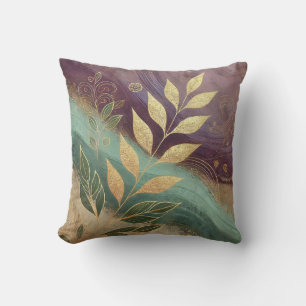 Abstracte DoubleShade Golden Leaf Art Style 23 Kussen