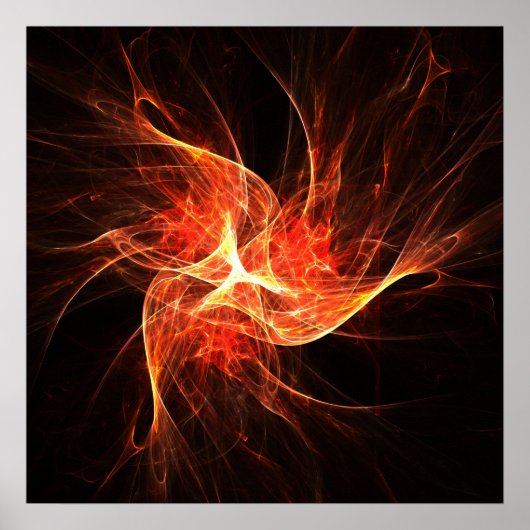 Abstracte draai - Poster (Voorkant)