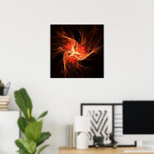 Abstracte draai - Poster (Thuiskantoor)