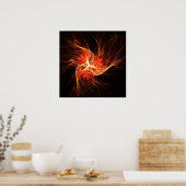 Abstracte draai - Poster (Keuken)