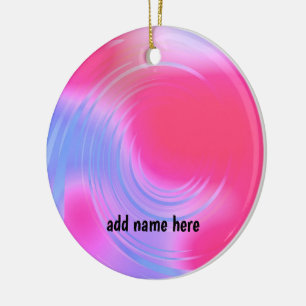 Abstracte Draaiende Vormgeving Keramisch Ornament