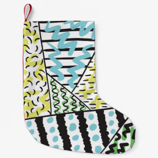 Abstracte drie: handgetekende achtergrondkunst. kleine kerstsok