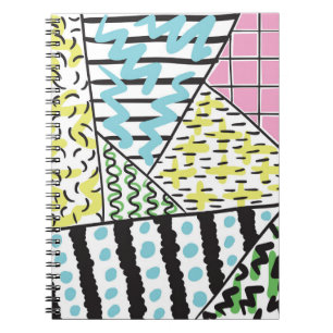 Abstracte drie: handgetekende achtergrondkunst. notitieboek