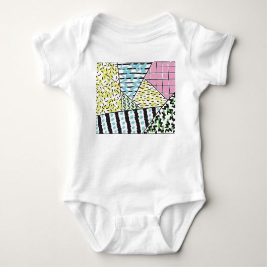 Abstracte drie: handgetekende achtergrondkunst. romper (Voorkant)