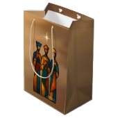 Abstracte Drie Wijzen Medium Cadeauzakje (Achterkant Gekanteld)