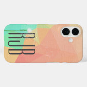 abstracte driehoek met witte dandelion Case-Mate iPhone case (Achterkant (horizontaal))