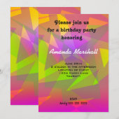 Abstracte driehoeken en rechthoeken kaart (Voorkant / Achterkant)