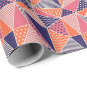 Abstracte driehoeken: geometrische achtergrond cadeaupapier (Rol Hoek)