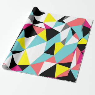 Abstracte driehoeken geometrische patroonachtergro cadeaupapier