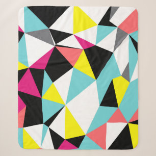 Abstracte driehoeken geometrische patroonachtergro sherpa deken
