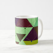 Abstracte driehoeken koffiemok (Voorkant rechts)