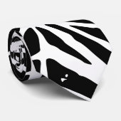 Abstracte driehoeken Lino Print Stropdas (Opgerold)