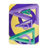 Abstracte driehoeken magneet (Verticaal)