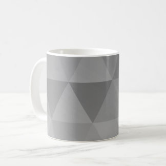 Abstracte driehoeken naadloos patroon - grijze ver koffiemok