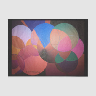 Abstracte driftpapier zwarte trim tissuepapier