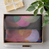 Abstracte driftpapier zwarte trim tissuepapier (Geschenk)