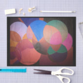 Abstracte driftpapier zwarte trim tissuepapier (Craft)