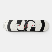Abstracte dubbele knoop skateboard (Horizontaal)