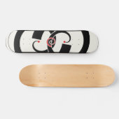Abstracte dubbele knoop skateboard (Horizontaal)