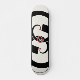 Abstracte dubbele knoop skateboard