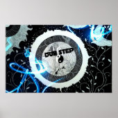 Abstracte Dubstep luidspreker Dub-stap Poster (Voorkant)