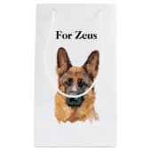Abstracte Duitse Shepard Gift Bag Klein Cadeauzakje (Voorkant)