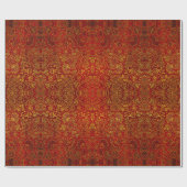 Abstracte, dunne, geelbruine amberkleurige monster cadeaupapier (Vlak)