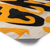 Abstracte duotonevormen uit de midden eeuw poster (Hoek)