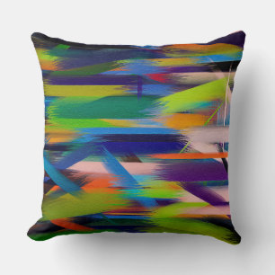 Abstracte dynamische kleuren tekenen #44 kussen