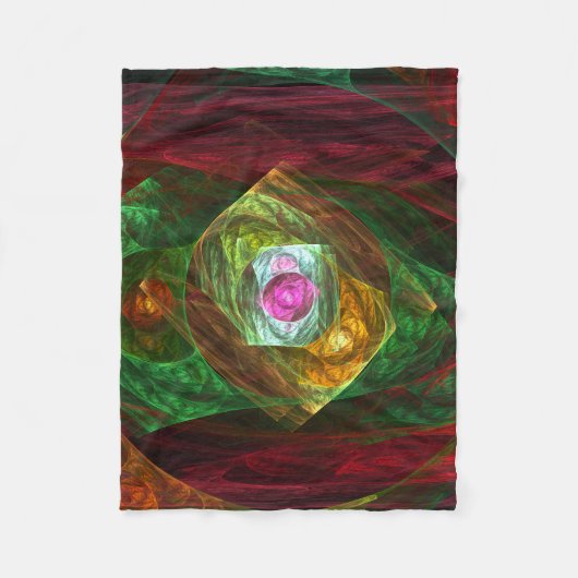 Abstracte dynamische verbindingen fleece deken (Voorkant)
