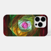 Abstracte dynamische verbindingen iPhone hoesje (Achterkant horizontaal)