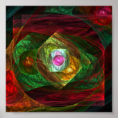 Abstracte dynamische verbindingen poster (Voorkant)