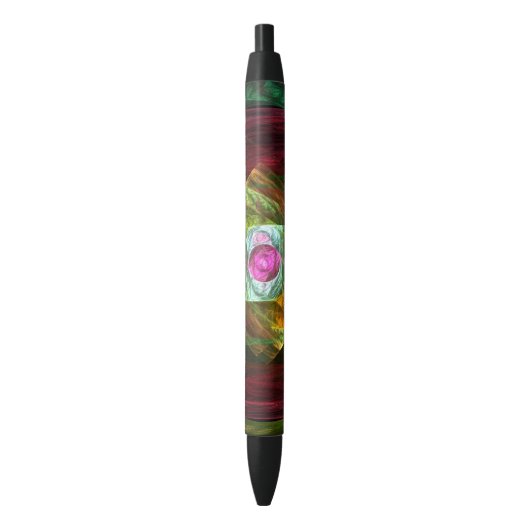 Abstracte dynamische verbindingen zwarte inkt pen (Voorkant Verticaal)