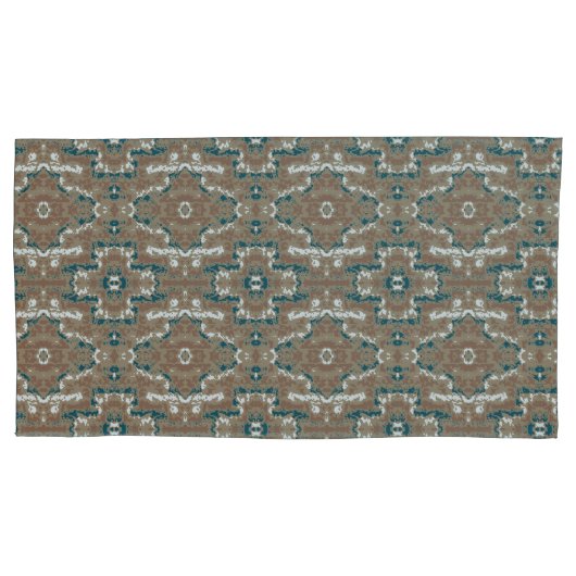 Abstracte Earth Camouflage Brown Kussensloop (Voorkant-Links)