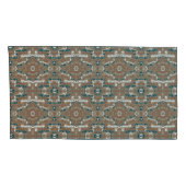 Abstracte Earth Camouflage Brown Kussensloop (Achterkant-Rechts)
