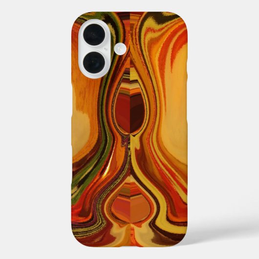 Abstracte Earth Tone Swirl Art Print Case-Mate iPhone Case (Achterkant)