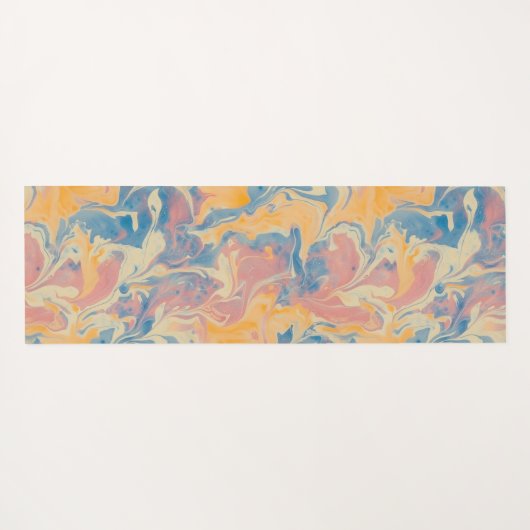 Abstracte Ebru Yogamat (Achterkant (horizontaal))