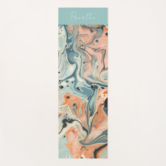 Abstracte Ebru Yogamat (Voorkant)