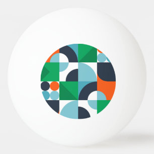 Abstracte eenvoudige vormen pingpongballen