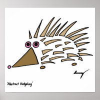Abstracte egel afdrukken